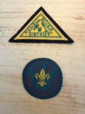 Lot (2) Baden Powell House & Powell River District Boy Scout BSA Patch