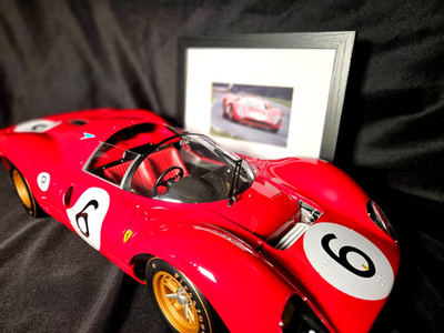 RARE GMP Ferrari 330 P4 Red #6  1:8 Scale  Inv. #5826     (IN ORIGINAL BOX) !!!