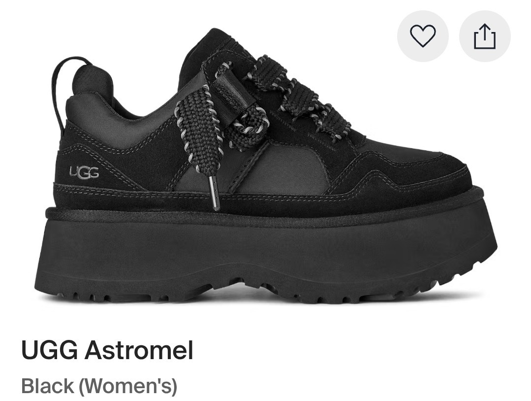 【UGG】W ASTROMEL （BLK）25cm Womens black UGG Astromel platform shoes | eBay