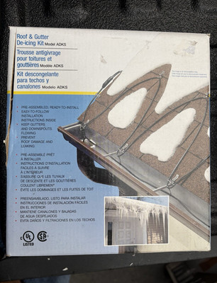 EasyHeat ADKS Roof & Gutter De-Icing Kit, K-Style 5 in, 120V 60 ft, Ready