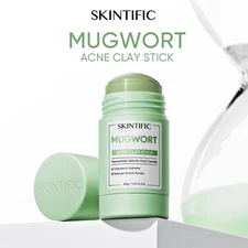 SKINTIFIC Mugwort Acne Clay Mask Stick 40g Reduces redness Inflammation Pores