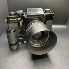 Topcon Super DM with Topcor 50mm f/1.4 GN and auto winder