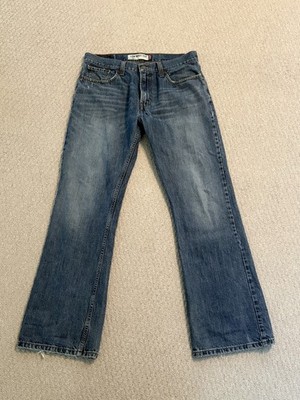 2000s Levis 527 Slim Bootcut Jeans Mens 34x32 Medium Wash Blue Denim Low Rise
