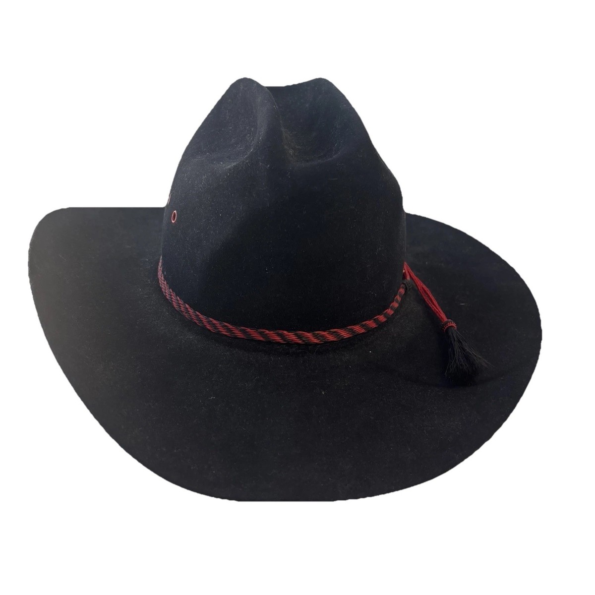 Vintage Bailey Cowboy Hat Double Fur Blend Red Size 6 7/8 Western USA Made GUC Vintage Bailey New West Hat main image 3
