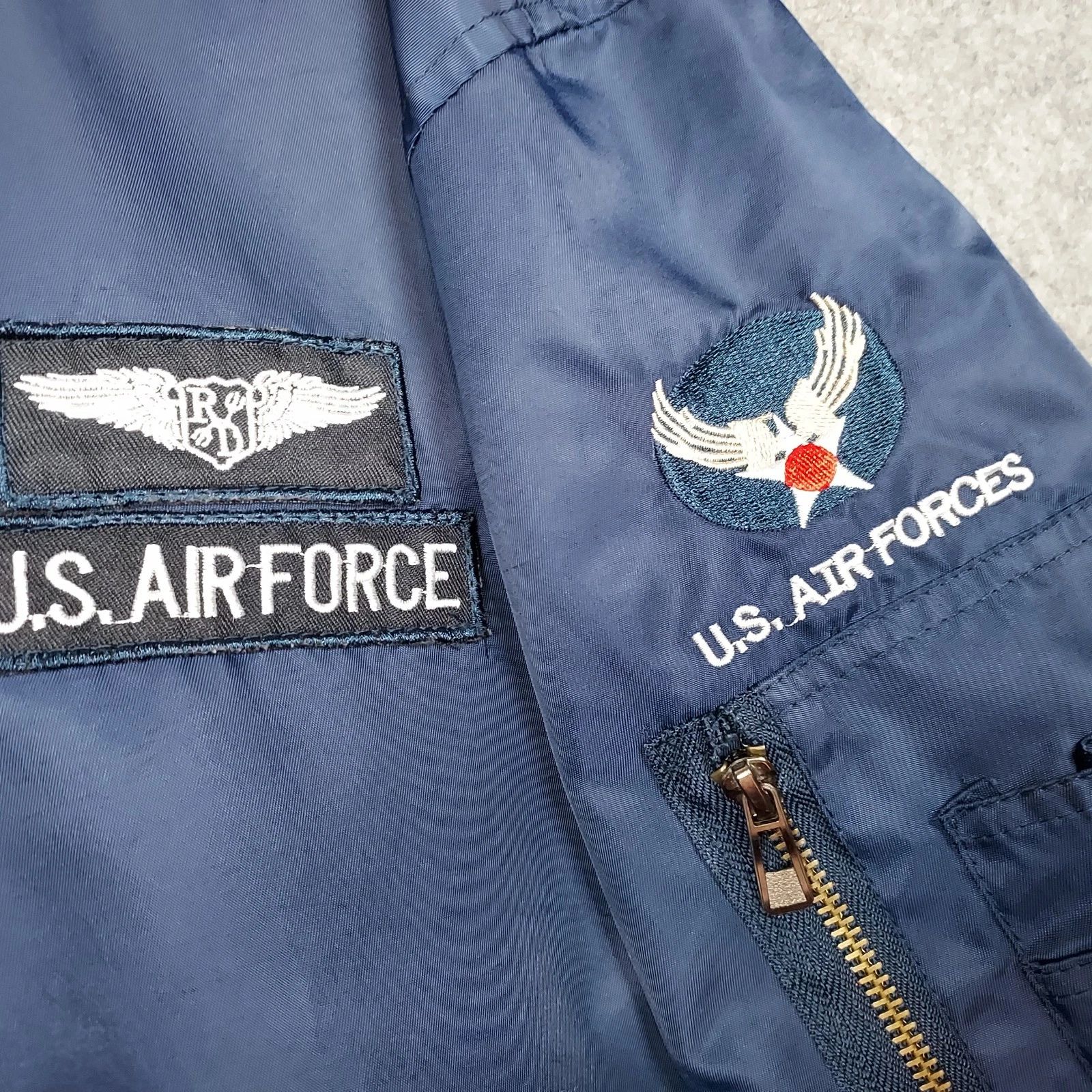 ASSTSERIES MILITARE Bomber Jacket 2XL US Air Force MA-1 Patches Grant Heights - product detail image 4