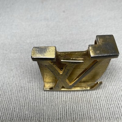 Louis Vuitton LV Iconic Gold Tone Belt Buckle ONLY Unisex #M0568U