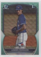 2023 Bowman Draft Chrome Aqua Wave Refractor 71/125 Landen Maroudis #BDC-138 6fs