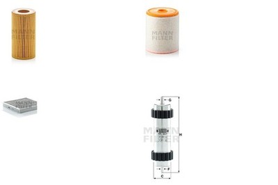 MANN-FILTER Inspektionspaket Filtersatz XL Filtereinsatz Aktivkohlefilter für A7
