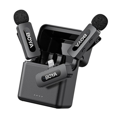 BOYA BY-V 3 Pin Microphone Wireless Lightning Connector Pin Microphone for