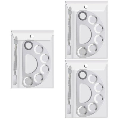 3 Sets Lidschatten Palette Lidschattenpalette Maniküre-Palette Nagelplatte