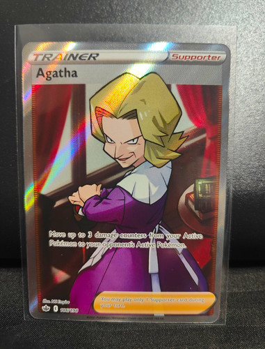 The Pokémon Company Agatha 186/198 Chilling Reign Ultra Rare Holo Full Art ENG