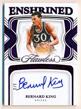 2023-24 Flawless Bernard King Enshrined Signatures Amethyst Auto #ES-BKG (3/3)