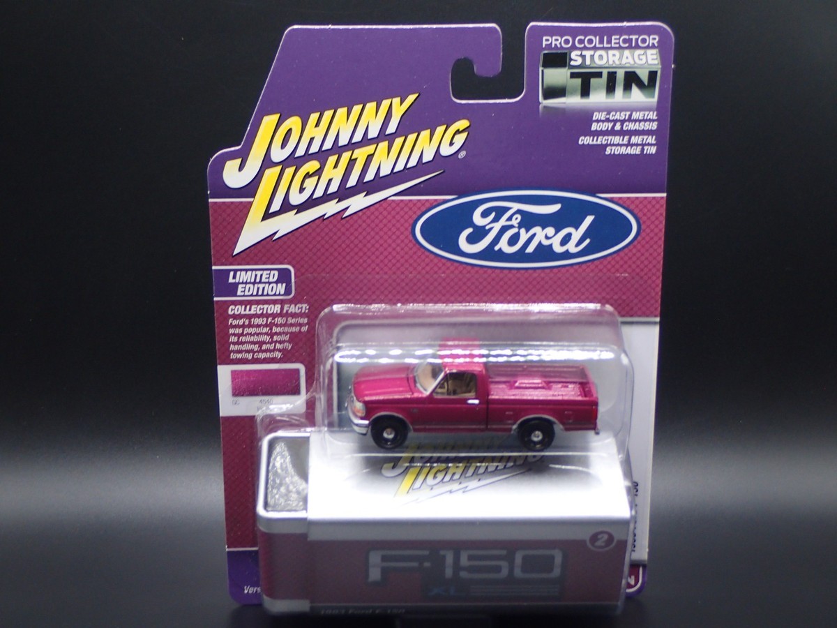 2025 JOHNNY LIGHTNING 1993 FORD F-150 OBS PURPLE TRUCK TIN R2 VS B