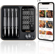 Wireless Meat Thermometer with 4 Probes, INKBIRD WiFi-A072