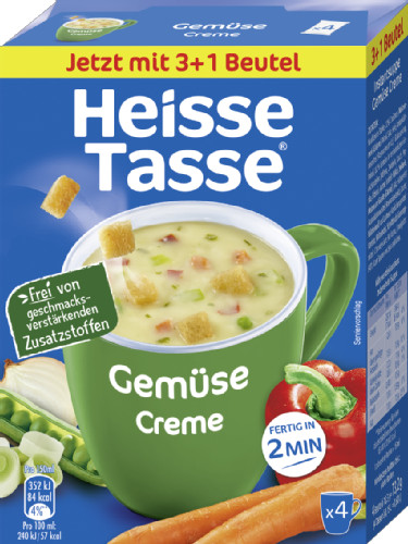 Erasco Heisse Tasse Instant Suppen (Grundpreis: 0,55€ - 0,84€ pro Portion)