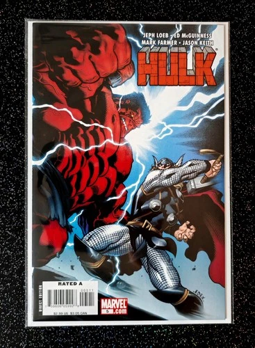 Marvel Hulk #5 Comic 2008 Red Hulk Vs Thor Loeb McGuiness