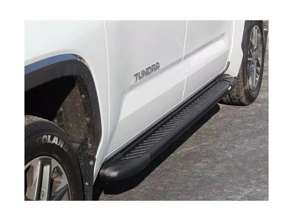 Romik Black RAL-T Running Boards Fit 2022 Toyota Tundra Crewmax - Image 2 of 4