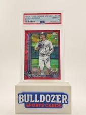 2025 Topps Chrome Sapphire Update Adael Amador Red 5/5 Bookend RC PSA 10!!!