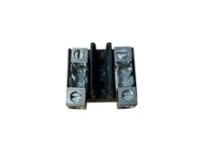 ElecTron EB-422 2-Pole Terminal Block 1/4" X 5/16" w/ Spade Terminals