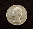 1957-D Washington Quarter 90% Silver Coin Uncertified Circulated