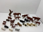 Vintage Marx Farm Play Set Animals Figures Lot of 26 1950/60s Plastic Toys