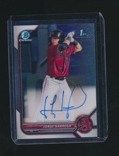 JORGE BARROSA 2022 BOWMAN CHROME 1ST RC AUTO #CPA-JBA
