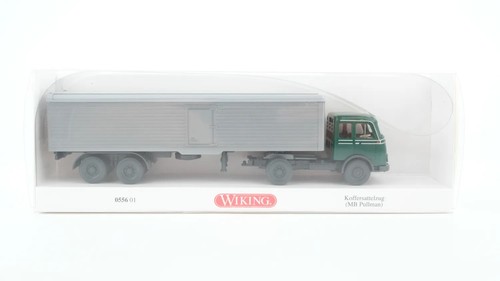 Wiking H0 1/87 055601 MB Pullman semirremolque maleta - aluminio verde musgo - embalaje original NUEVO | Condition: Gebraucht