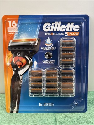 New Gillette Proglide 5 Plus  Refill Cartridges 16 Ct Sealed