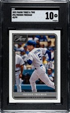 2022 Panini Three & Two #96 Freddie Freeman SGC 10 Gem Mint /99