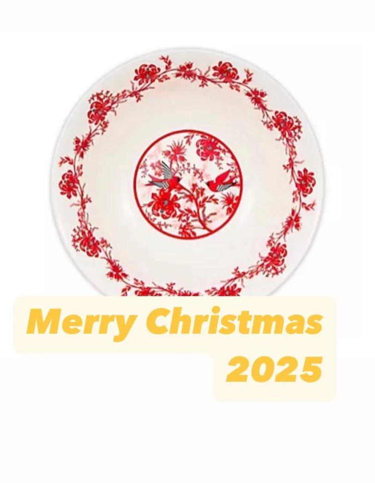 Mackenzie Childs Christmas executive serving bowl for Christmas dinner - Image 4 of 4