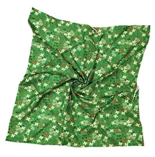 Unisex Floral Cotton Bandanas 22x22 inch CASpring-Green