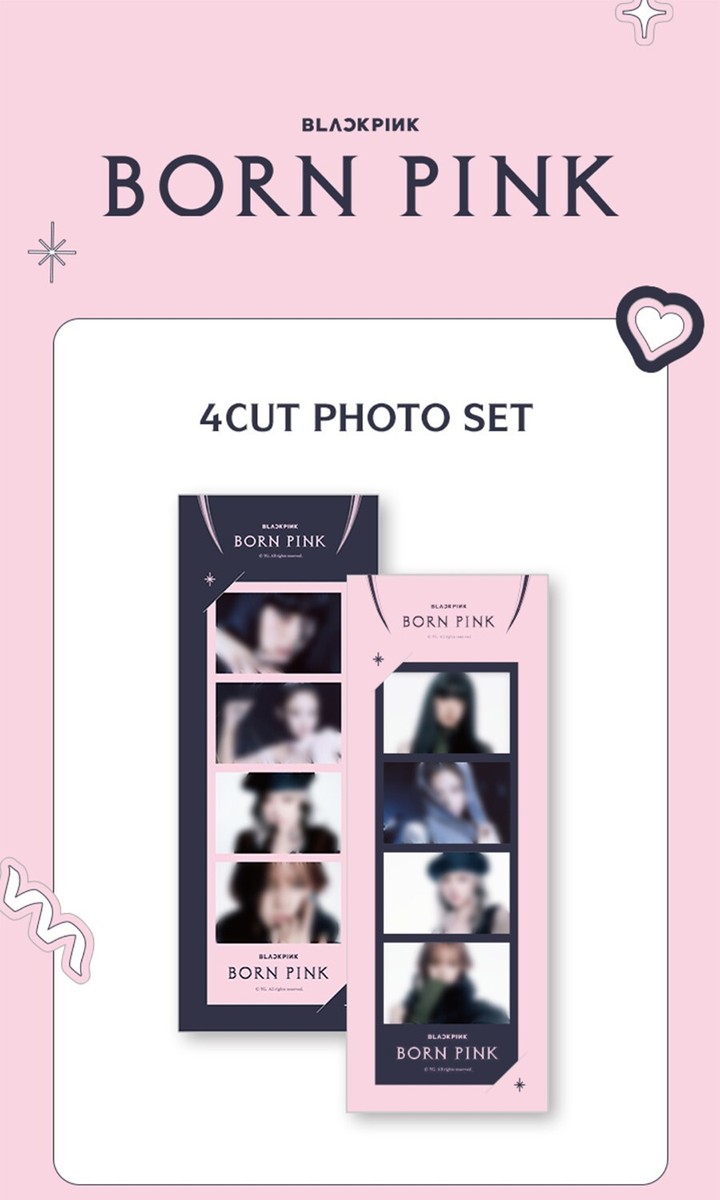 BLACKPINK BORN PINK 4-CUT PHOTO SET (2ea 4cut Photo+2ea Frame