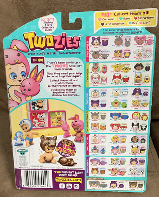 TWOZIES SEASON FRIENDS PACK 3-BABIES 3-PETS MILLI SQUAWKY PLUS