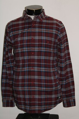 DC Shoes Mens medium M Plaid Button-up shirt Combine ship Discount