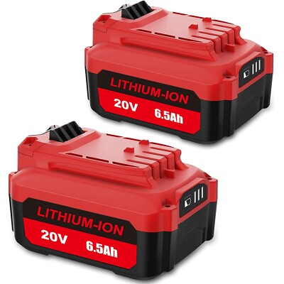 #ad 2 Pack 6.5Ah High Capacity Battery for CRAFTSMAN 20V 6.0Ah V20 Battery CMCB206 $69.00