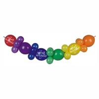8 Ballongirlande 2 M Happy Birthday Party Ballon Girlande