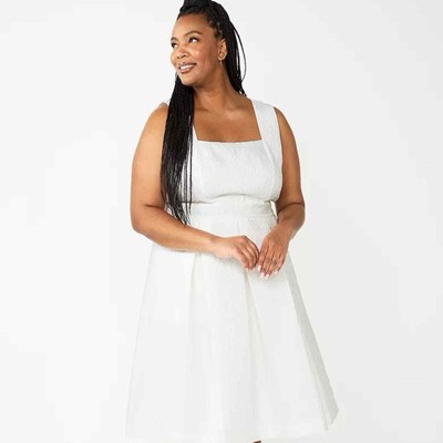 DRAPER JAMES RSVP Sleeveless A-Line Dress-Size 3X