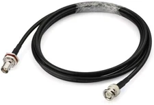 BNC Female Sealed Bulkhead Mount to BNC Male Cable RG58 Cable 60cm for CB Radio