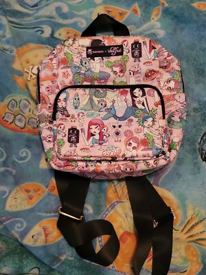 Valfre tokidoki backpack rare pink mermaid donutella sandy nwot no charm 