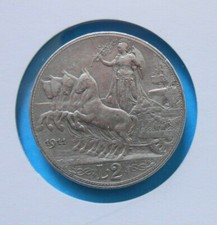 2 Lire 1911 Quadriga veloce Rara 2