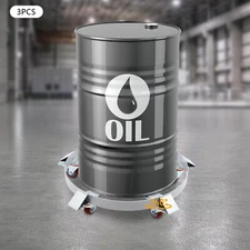 3* Round Drum oil drums Dolly w/ Universal Wheels Each Load 1250lbs for workshop