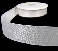 5 Yards Solid Wedding White Woven Webbing Ribbon 5,36 