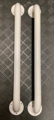 Paar Haltegriffe 600 mm. 600 mm weiß beschichteter Stahl F&F REF4601