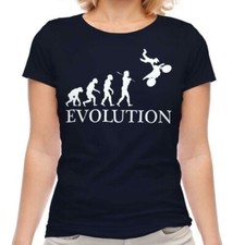 Motocross Stunt Évolution Femmes T-Shirt Cadeau Moto X Vêtements