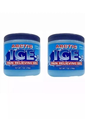 2 PACKS Of  Artic Ice Pain Relieving Gel 2% Menthol Blue 7.oz Exp:05/2027