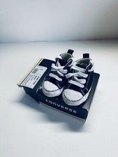 Converse First Star Crib Sneaker Black / White Size 3 US