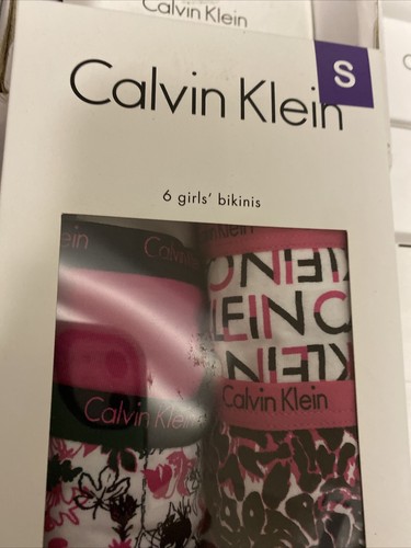 6 PK CALVIN KLEIN GIRLS BIKINI PANTYS Size Small - Picture 2 of 5