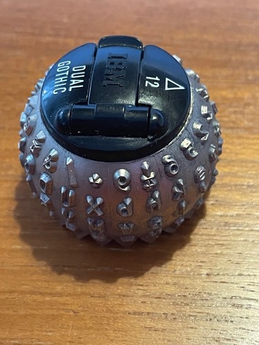 Dual Gothic 12 IBM Selectric Golf Ball Type Head Vintage  Typeface Font - Picture 2 of 4