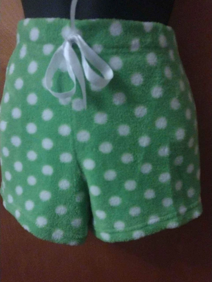 Женский размер большой Bobby Brooks Sleepwear зеленый горошек флис - Изображение 3 из 4