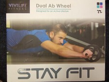 Dual Ab Wheel by STAY FIT- VIVILIFE Fitness - Designed for an Active Lifestyle